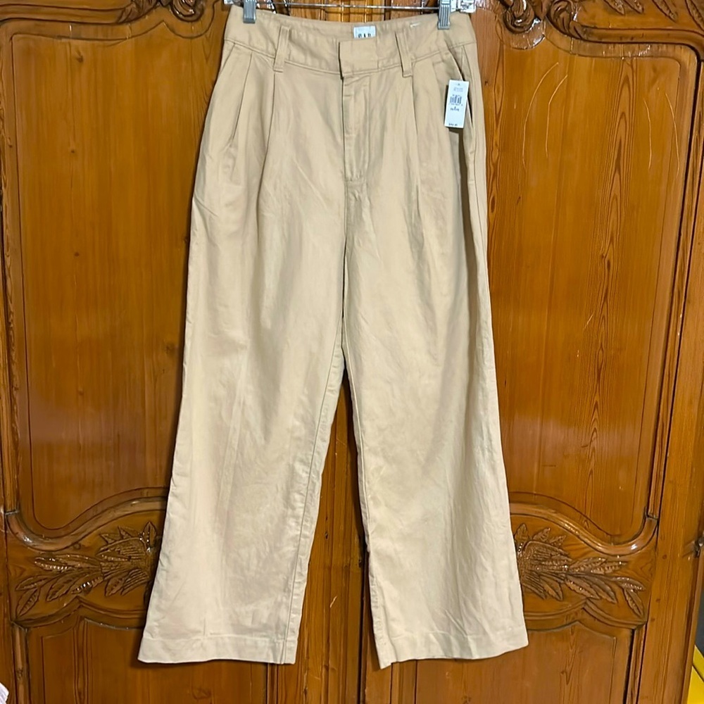 NEW Gap Petite Pleated Linen Pant